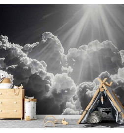 Papier peint - Hope in the Clouds: Inspiring Rays of the Sun – Awaken Emotions