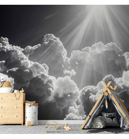 Wall Mural - Hope in the Clouds: Inspiring Rays of the Sun – Awaken Emotions