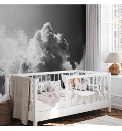 Wall Mural - Extraordinary Phenomenon: The Sun Illuminating Dark Clouds