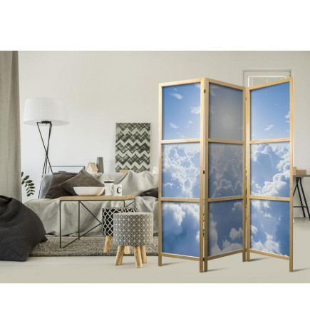 Paravento giapponese - Heavenly Calm: Warm Rays of the Sun