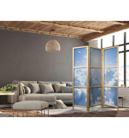 Paravento giapponese - Heavenly Calm: Warm Rays of the Sun