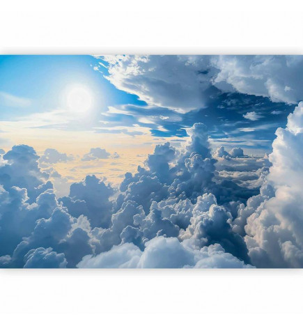 Fototapeet - Symphony of Light: Sun and Clouds Collaborating on a Beautiful Sky