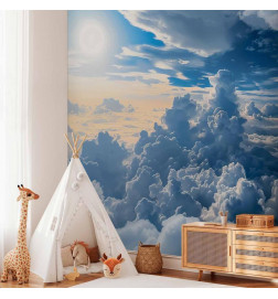 Wall Mural - Symphony of Light: Sun and Clouds Collaborating on a Beautiful Sky