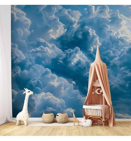 Mural de parede - Ocean in the Air: Waving Clouds Reflecting Morning Light