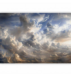 Fototapetti - Golden Reflections on Clouds Foretelling Dusk