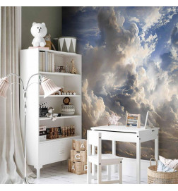 Fotobehang - Golden Reflections on Clouds Foretelling Dusk