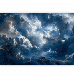 Fototapeta - Astronomical Wonders: Clouds and Stars in Harmonious Combination