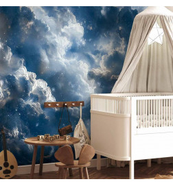 Fototapeet - Astronomical Wonders: Clouds and Stars in Harmonious Combination