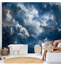Wall Mural - Astronomical Wonders: Clouds and Stars in Harmonious Combination