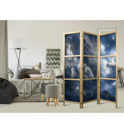 Japanese Room Divider - Astronomical Wonders: Clouds and Stars in Harmonious Combination