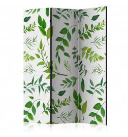 3-teiliges Paravent - Green Twigs [Room Dividers]