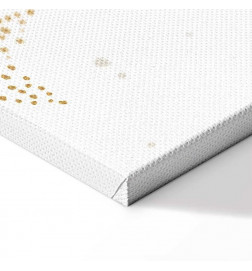 Cuadro - Fairy-Tale Galaxy - Phases of the Moon in Yellow Tones Among Stars in Beige and Ash Colors with Stardust