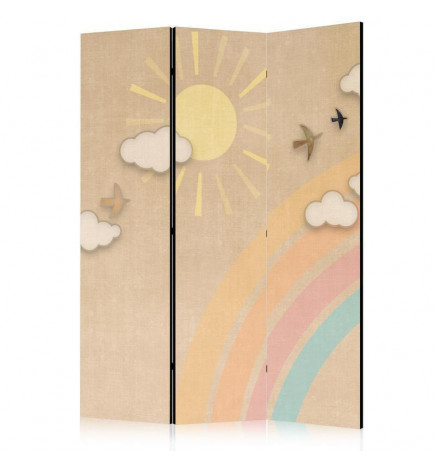 Pertvara - Holiday Sky - A Rainbow on a Sunny Day and Flying Birds