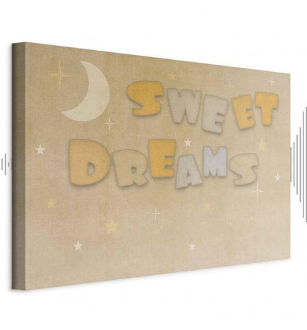 Taulu - Sweet Dreams - Pastel Inscription Surrounded by the Moon and Stars
