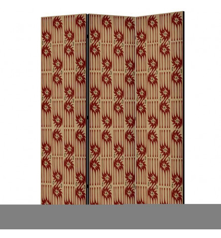 Biombo - Predatory Features - Red Abstract Shapes Inspired by Tribal