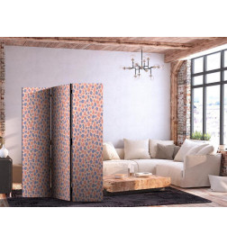 Room Divider - Giraffe Pattern - Colorful Animal Pattern in Blue-Pink Spots