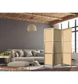 Paravento giapponese - Tiny Dots - Optimistic Pattern in Peach Colors