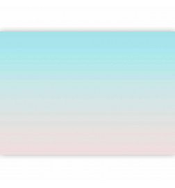 Fototapet - Summer Morning - Transition of Colors from Light Blue to Pink
