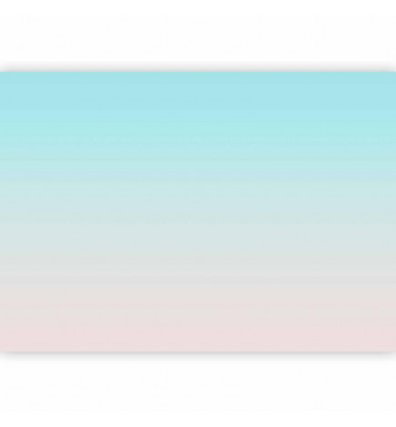 Foto tapete - Summer Morning - Transition of Colors from Light Blue to Pink