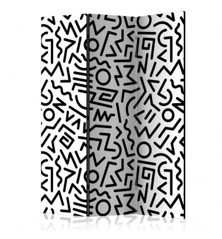 124,00 €Paravent 3 volets - Black and White Maze [Room Dividers]