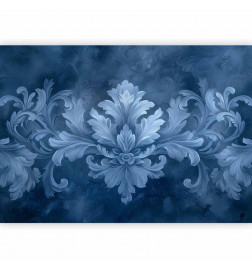 Mural de parede - Ornament in Blue and Cool Colors Dark Blue Decoration