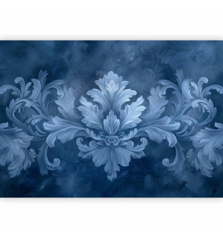 Foto tapete - Ornament in Blue and Cool Colors Dark Blue Decoration