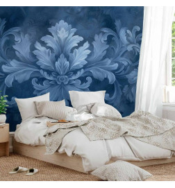 Fototapetti - Ornament in Blue and Cool Colors Dark Blue Decoration