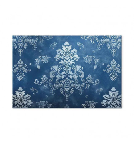 Slika - Retro Ornament Decorative Motif in Worn Blues