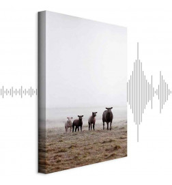 Canvas Print - Friends in the Morning (1 Part) Vertical