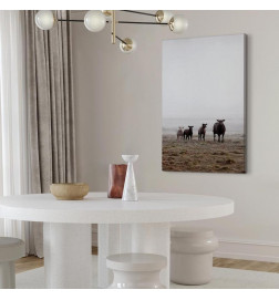 Canvas Print - Friends in the Morning (1 Part) Vertical