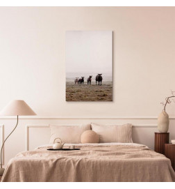 Canvas Print - Friends in the Morning (1 Part) Vertical