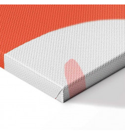 Schilderij - Exotic Wings - Parrot Among Abstract Leaf Patterns