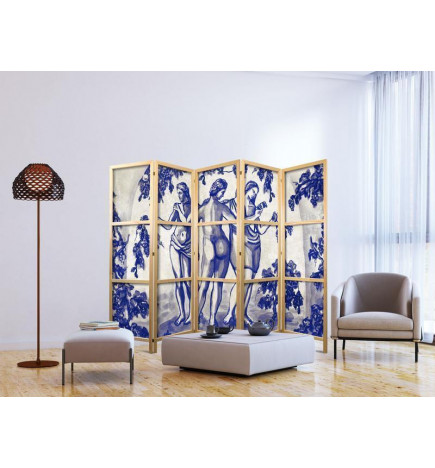 Paravento giapponese - The Three Graces - Women Among Vineyards Inspired by Ancient Painting