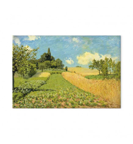 Schilderij - Alfred Sisley – Grain fields on the hills of Argenteuil
