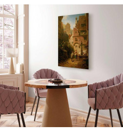 Canvas Print - Carl Spitzweg – Well-Wisher Presenting Flowers