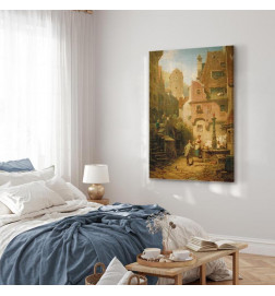 Canvas Print - Carl Spitzweg – Well-Wisher Presenting Flowers