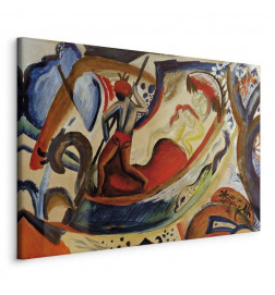 Leinwandbild - August Macke – Nackte Mädchen in der Barke