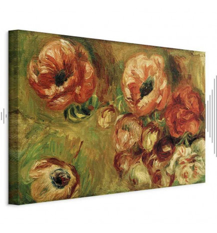 Schilderij - Pierre-Auguste Renoir – Les Anémones