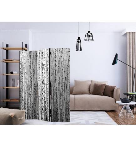 3-teiliges Paravent - Birch forest [Room Dividers]