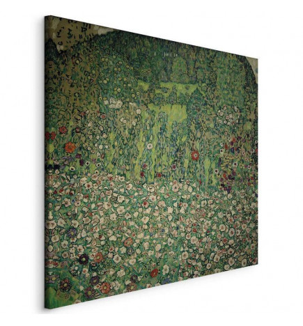 Schilderij - Gustav Klimt – Gartenlandschaft mit Bergkuppe