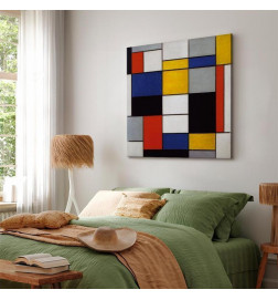 Schilderij - Piet Mondrian – Composition A