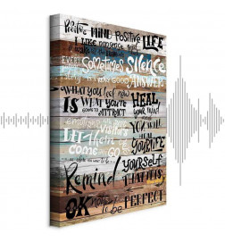 Schilderij - Positive Affirmations