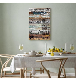 Schilderij - Positive Affirmations