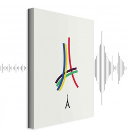 Quadro - Eiffel Tower - Colorful Graphics - Abstraction