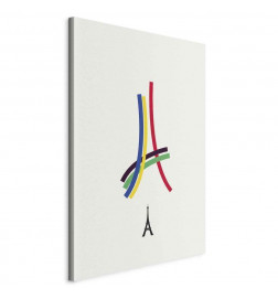 Seinapilt - Eiffel Tower - Colorful Graphics - Abstraction