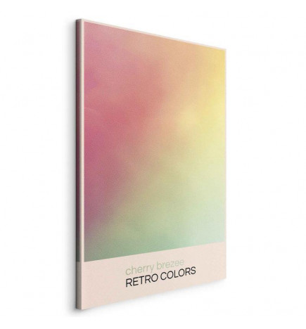 Paveikslas - Cherry Breeze - Pastel Gradient in Delicate Retro Colors
