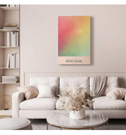 Paveikslas - Cherry Breeze - Pastel Gradient in Delicate Retro Colors