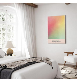 Schilderij - Cherry Breeze - Pastel Gradient in Delicate Retro Colors