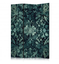 Paravent - Oriental Carpet Pattern - Emerald Ornaments and Rubbed Patterns