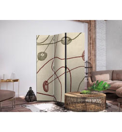 Pertvara - Labyrinth of Beads - Minimalist Abstraction on a Worn Background